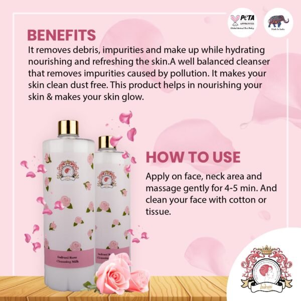 INDRANI ROSE CLEANSING MILK